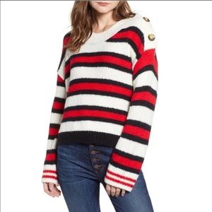 Chunky BP Big Button Sweater